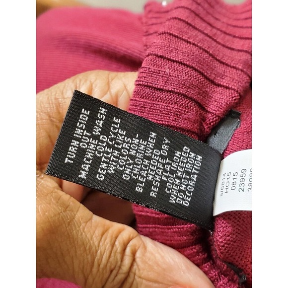 Alfani Women Solid Pink Rayon Long Sleeve Turtle Neck Casual Sweater Size Medium - Picture 11 of 12